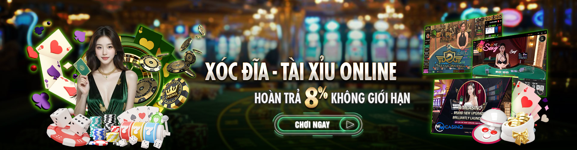 Hình ảnh quảng cáo của vb9 hiển thị nền tảng và các lợi ích